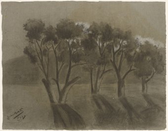 Sense títol (Paisatge amb arbres)