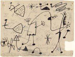 <p>Joan Miró. <em>Dibuixos per a un autoretrat</em>, 1942. Fundació Joan Miró, Barcelona.&nbsp;&copy; Successió Miró, 2024.&nbsp;</p>