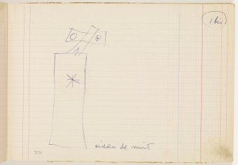 Dibuix preparatori d'Ocell de nit, 1969